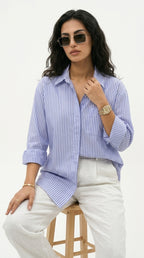 Pinstripe Blouse