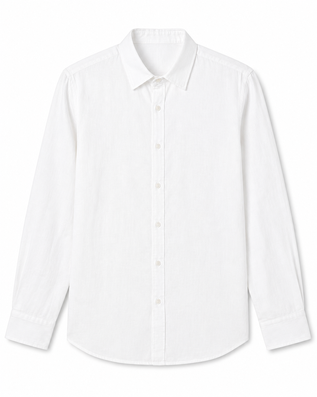 WHITE- LINEN SHIRT