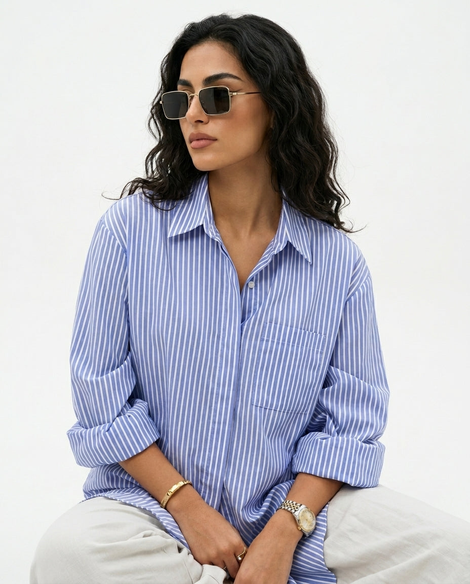 Pinstripe Blouse