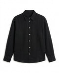 BLACK- LINEN SHIRT