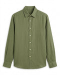 OLIVE GREEN- LINEN SHIRT